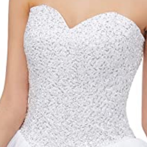 Prom/Wedding Dress Size Women’s 22 (PLUS) with CanCan Skirt…. - Picture 4 of 12